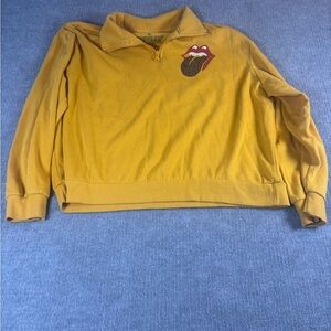 The Rolling Stones Golden Yellow Pullover 1171